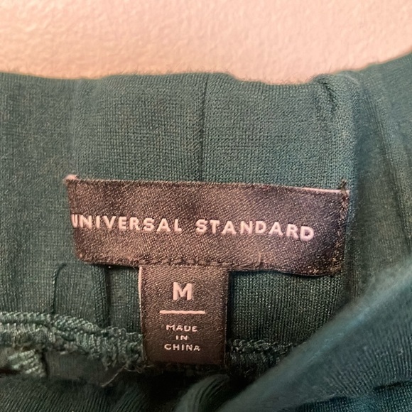 Universal Standard Green Track Pants with White and Black Stripes - Picture 3 of 6